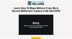 Desktop Screenshot of howtomakemillions.com